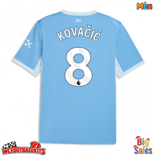 Manchester City Mateo Kovacic #8 Replica Home Stadium Shirt 2026-27 Short Sleeve